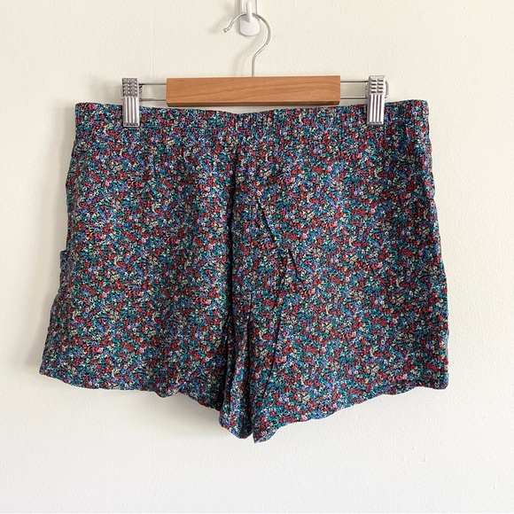 BeBop Floral Drawstring High Waist Shorts - Picture 3 of 4